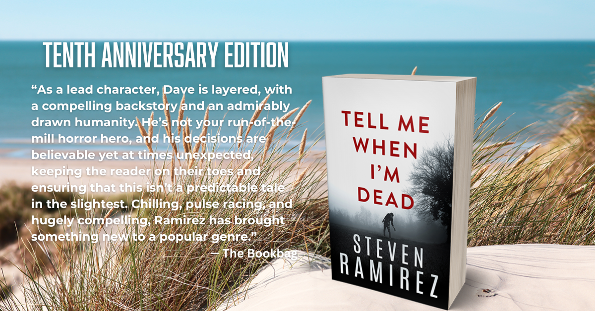 A book cover with the title of " tell me when i 'm dead ".